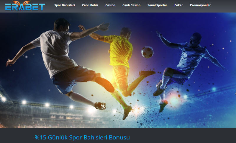 Erabet 15 Günlük Spor Bahisleri Bonusu - Erabet %15 Günlük Spor Bahisleri Bonusu