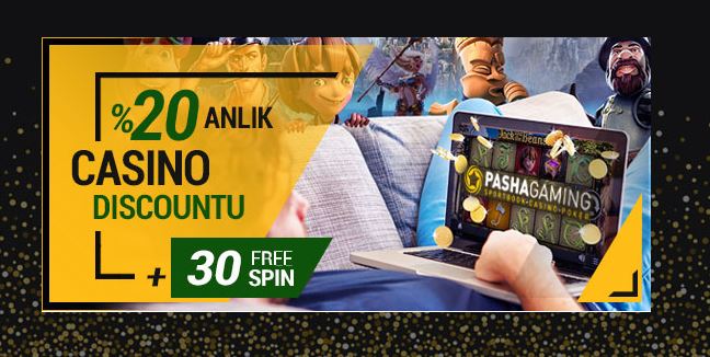 pashagaming slot bonusu - PASHAGAMİNG %20 ANLIK CASINO DISCOUNT BONUSU + 30 FREE SPIN