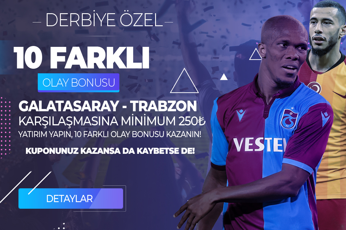 tipo1 - Tipobet GALATASARAY – TRABZONSPOR KARŞILAŞMASINA TEK BAHİSE 10 BONUS KAZAN!!