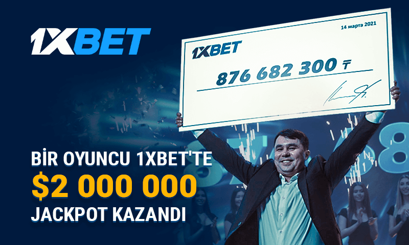 1xbet - 1xbet'te 2.000.000$ Jackpot Kazandı