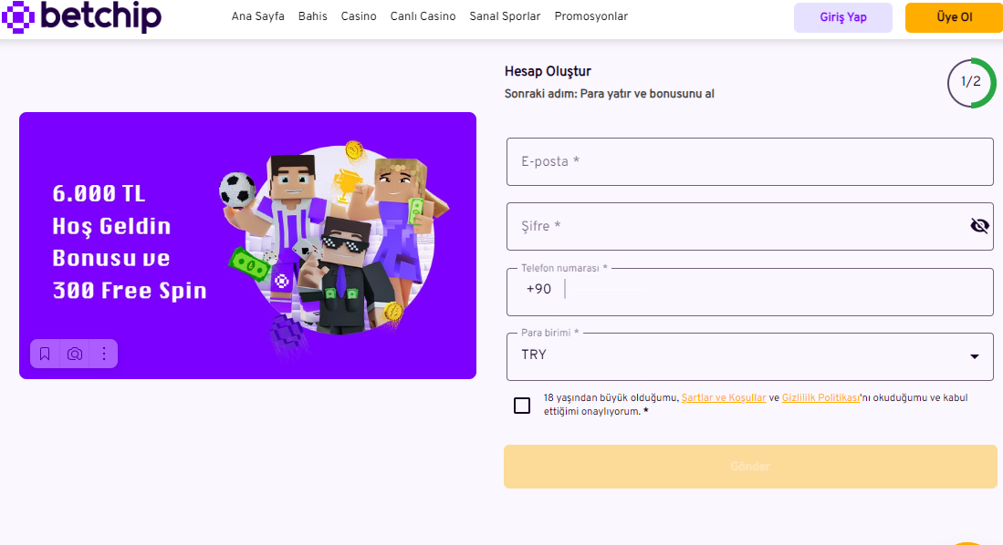 betchip uye - Betchip Üye Ol